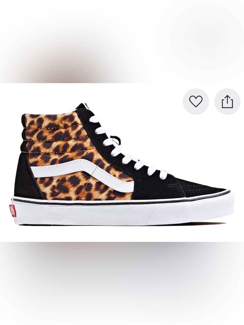 Vans Sk8-Hi leopard black & white high top sneakers